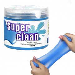 Лизун для чистки салона авто Super clean слайм для очистки ПК и ноутбуков