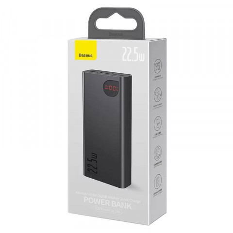 Павер банк Baseus 20000mah 22,5W (PPAD000101) черный power bank с дисплеем и быстрой зарядкой