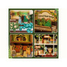 Book Nook Green Life Bookshop набор для сборки, 196 деталей