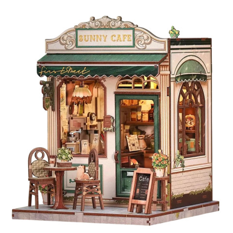 Book Nook Sunny Cafe набор для сборки, 233 детали