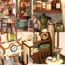 Book Nook Sunny Cafe набор для сборки, 233 детали