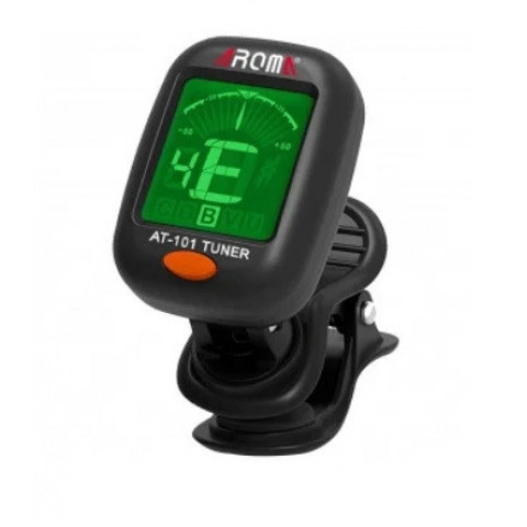 Тюнер Aroma  AT-101, для настройки гитары, бас-гитары, укулеле, скрипки