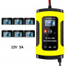 Зарядное устройство для аккумуляторов 12V 5A FOXSUR с жк-дисплеем (fbc1205d)