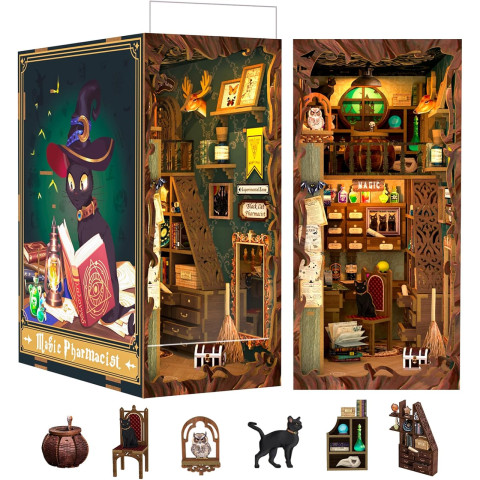 Book Nook Magic Pharmacist набор для сборки, 282 детали