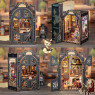 Book Nook Count Cat's Study набор для сборки, 108 деталей